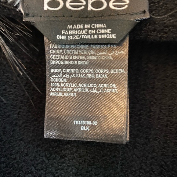 Bebe Chic Black Faux Fur Collar Sweater - Picture 4 of 4